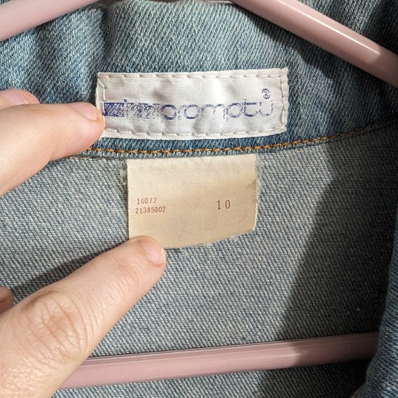 Impromptu vintage women's blue jean midi western longsleeve dress size 10 - Picture 7 of 16